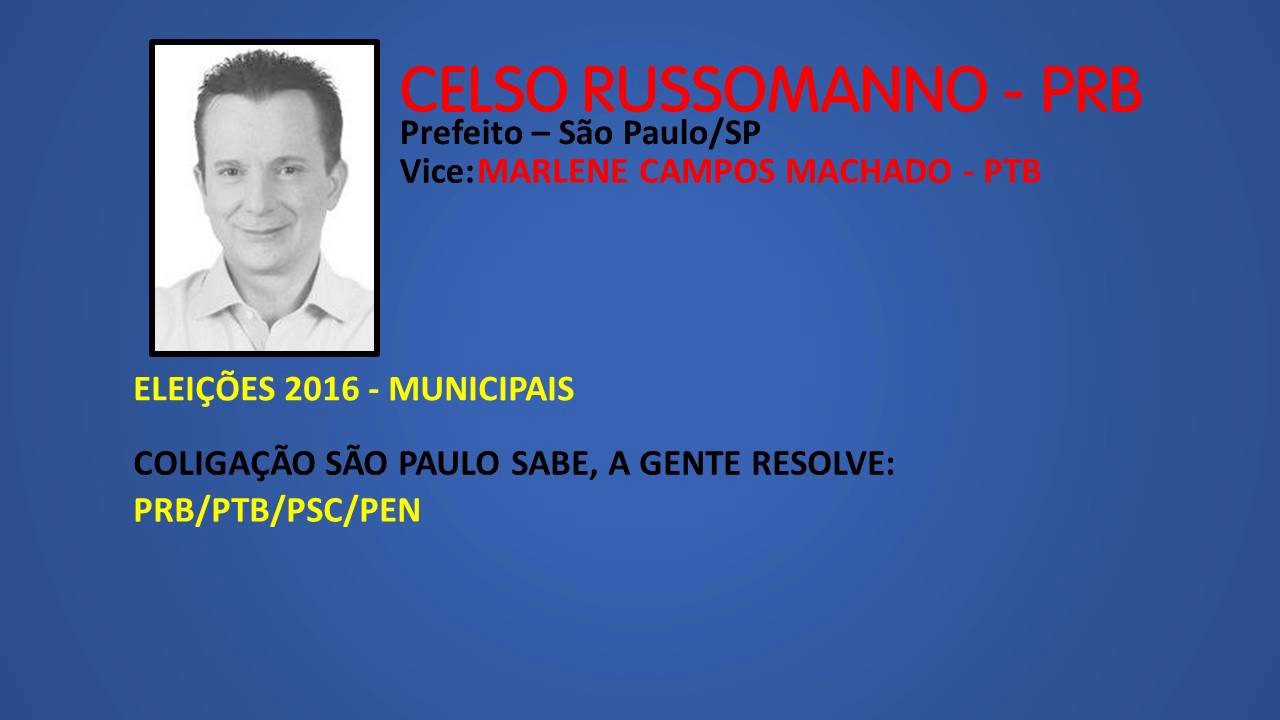 Eleições 2016 | Jingle Celso Russomanno (PRB) – Prefeito São Paulo