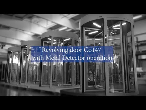 CoMETA - Revolving door Co147 with Metal Detector operation and high flow passage