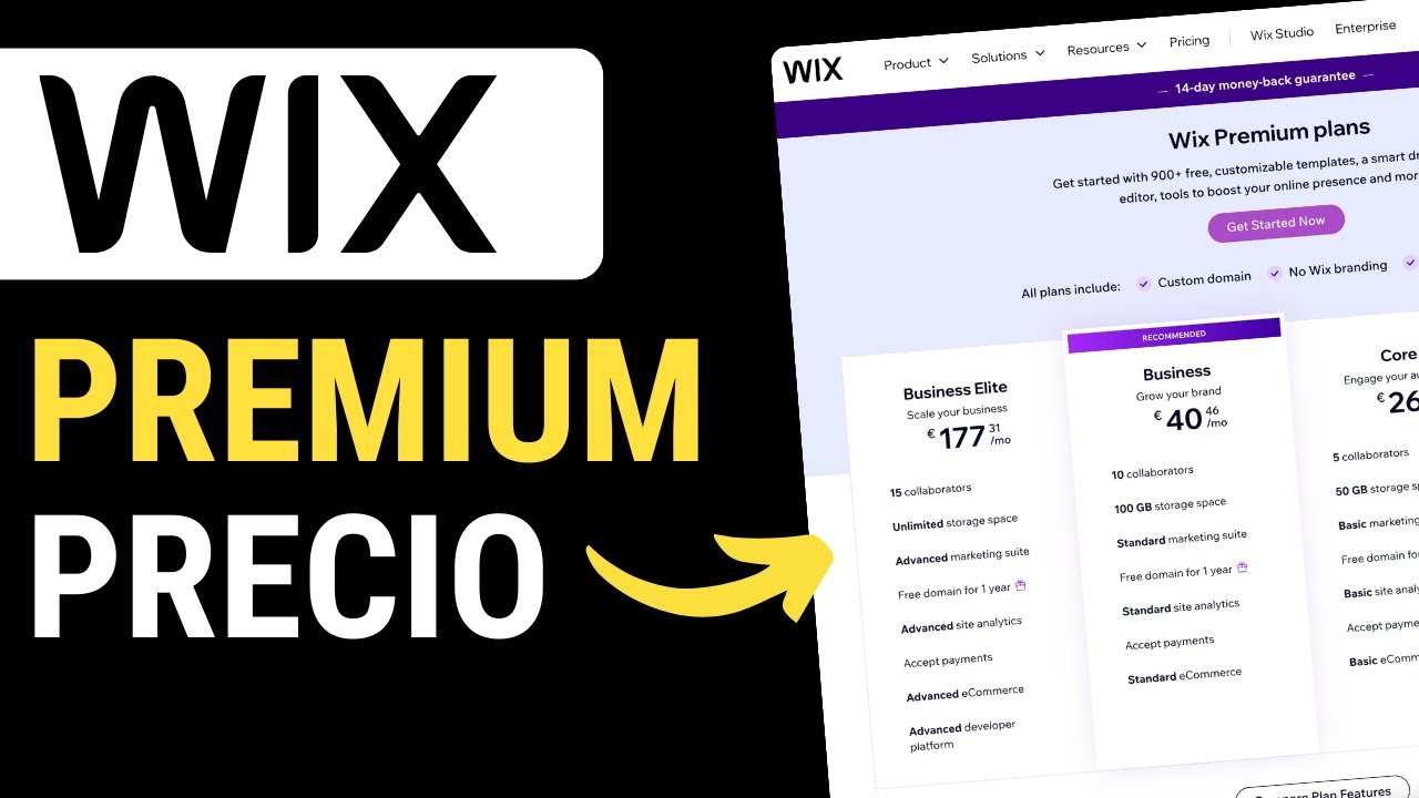 Wix Precio – Comparación de Planes y Tarifas Premium