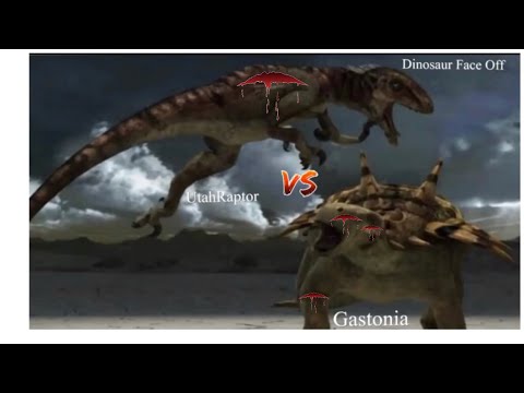 Dinosaur Face Off UtahRaptor Vs Gastonia