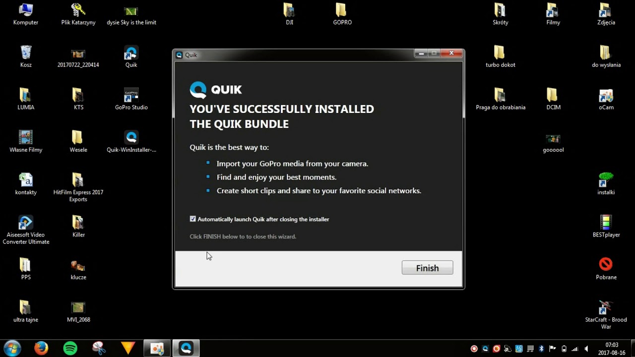Poradnik GoPro Studio "1" - Instalacja programu, import danych