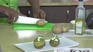 Chef Cheryl-Ann Shortt-Charles on Cup of Joe TT - CGA Hasselback Potatoes