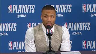 Damian Lillard Postgame Press Conference Thunder Vs Trail Blazers Game 5
