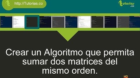 arreglos -- pseudocodigo (suma de matrices)