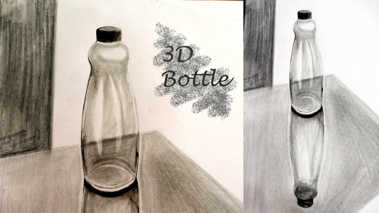 How to Draw a Bottle  Easy Drawing Art