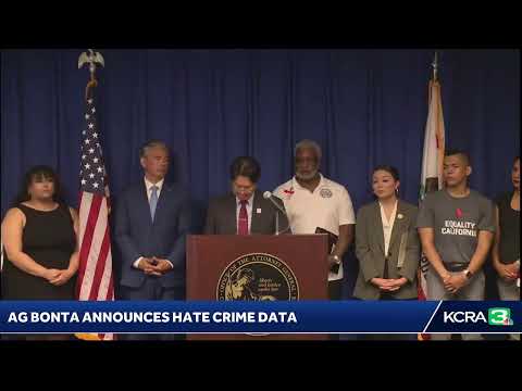 LIVE | Attorney General Rob Bonta is announcing new hate crime data and highlighting efforts to c…