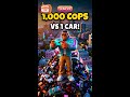 GTA 6 Police Chase: 1,000 Cops vs 1 Car! 🚔 #Shorts