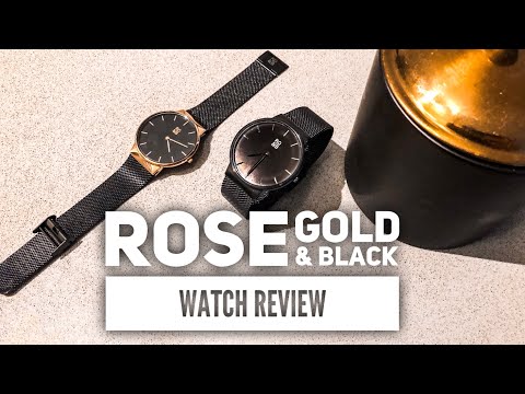 ROSE GOLD AND BLACK WATCH REVIEW | Unboxing, Review, Mens Outfit Inspiration