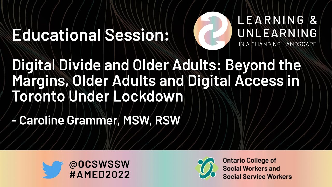 Educational Session Digital Divide and Older Adults YouTube