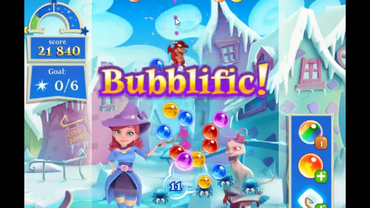 Bubble Witch Saga 2 Level 1692 - NO BOOSTERS 