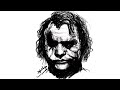 How to Draw THE JOKER (The Dark Knight)  Narrated Easy ...