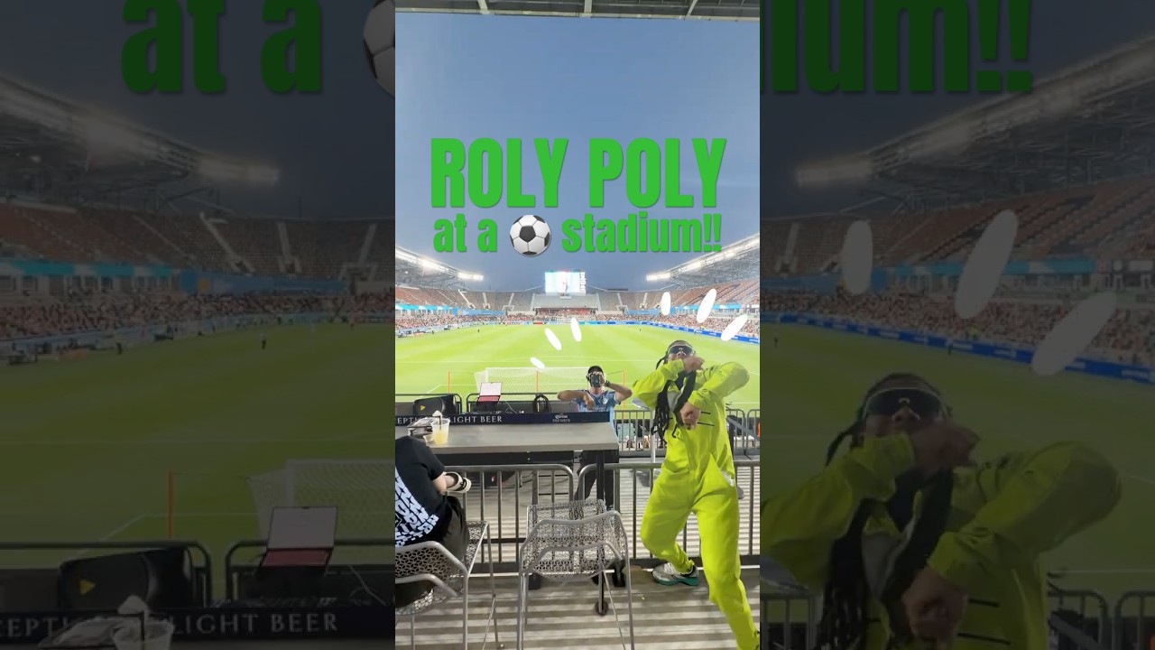 Watch Roly Poly DANCE PARTY at Houston Dash match 🩵⚽️ on YouTube Watch Roly Poly DANCE PARTY at Houston Dash match 🩵⚽️ on YouTube