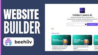 Beehiiv Website Builder Tutorial (2026)