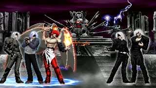 [KOF MUGEN] Code-17 (preview & Beta 1) vs OP Element Iori 2023 & OP Element Kyo 2023 (comparation)