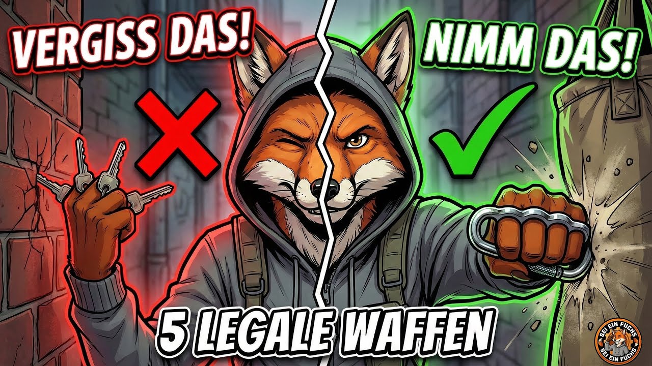 5 LEGALE Waffen aus dem Alltag (Street Smart) Wenn du NICHTS hast!