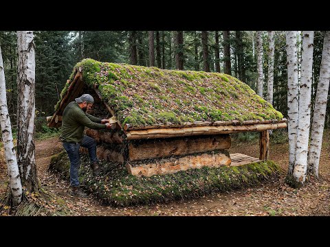 3 ДНЯ ОДИН В ТАЙГЕ СТРОЮ ГЛУХАРИНУЮ ИЗБУ от А до Я