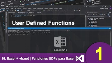 10. Excel + vb.net | Cómo crear funciones UDFs para Excel en vb.net Parte 1