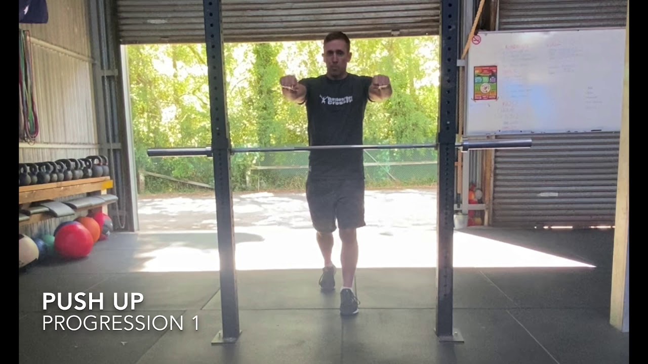 Push Up progression 1 - YouTube