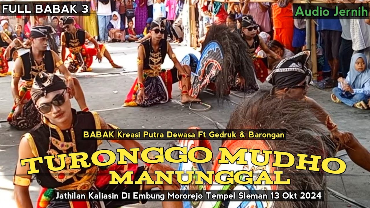 Turonggo Mudho Manunggal Full Babak 3 Jathilan Kaliasin Gayeng! di Embung Mororejo Tempel Sleman