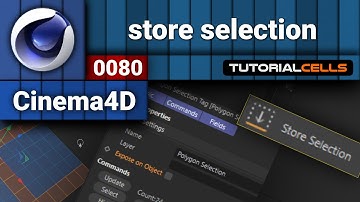 0080. store selection in cinema 4d