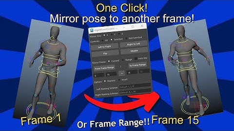 Mirror Controllers/Pose tool (Python Script) for Maya (Diget Mirror Control V2.0)