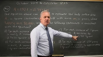 SAT Oct 2019: Interpreting slope - question #3-10