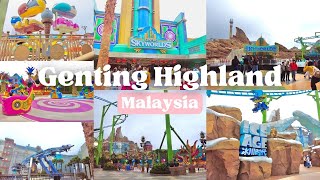 Genting Highland Malaysia Vlog 😋 Genting Skyworlds Theme Park 🎢 [4K] MALAYSIA TRAVEL VLOG 🛫🇲🇾