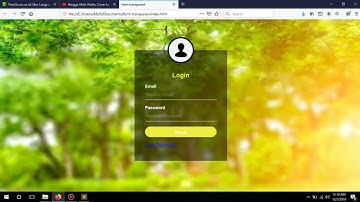 Membuat Form Login Transparan dengan HTML dan CSS