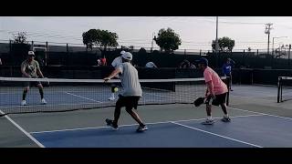 ARNOLD PARK, CYPRESS CA: TOMMY / FRIEND (near side) vs CHALLENGER 1 & 2 (far side) Rec Game 04.19.26
