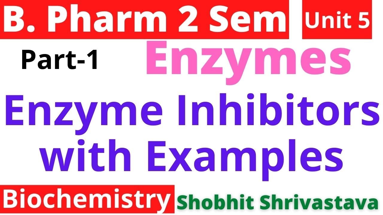 Enzyme Inhibitors with ExamplesBiochemistryEnzymesBiochemistryB