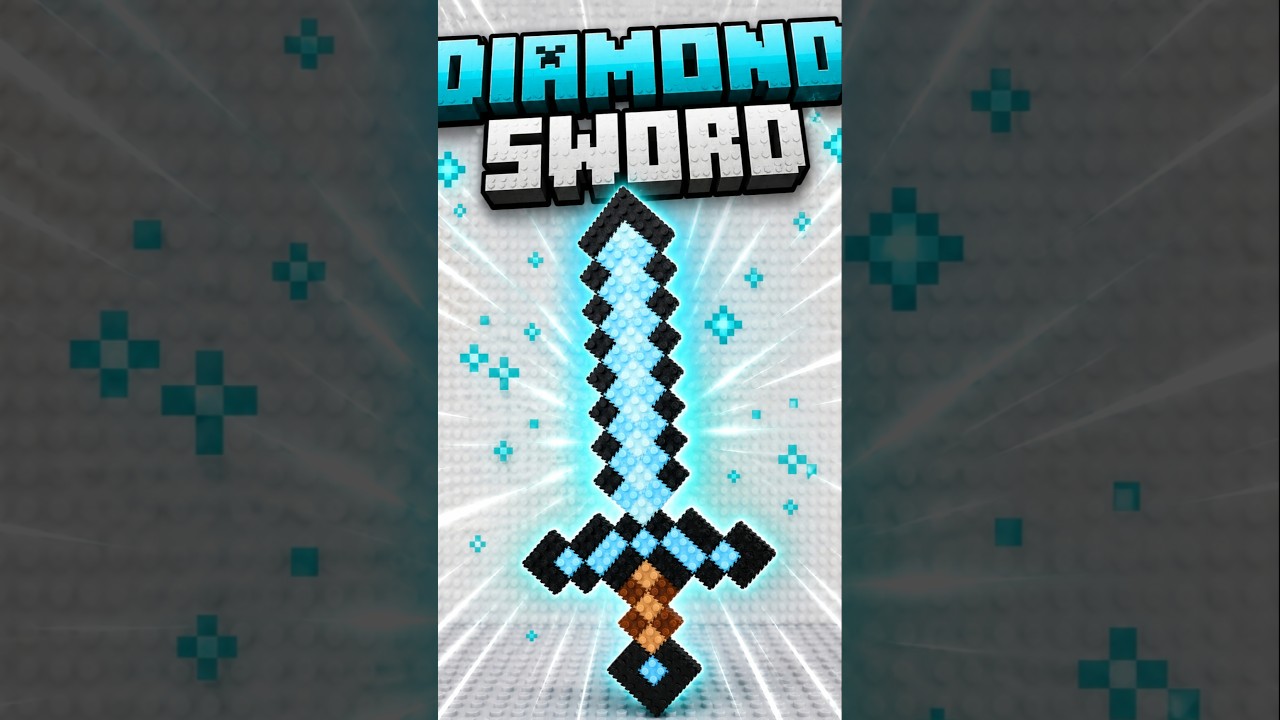 Minecraft Pixel Art Diamond Sword Youtube 686x386