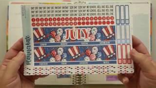 Erin Condren July 2020 Monthly Plan w/ Me | ft...PlannerKate