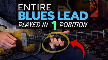 Play an entire Blues lead in 1 position of the fretboard (E shape from CAGED) Guitar Lesson EP621