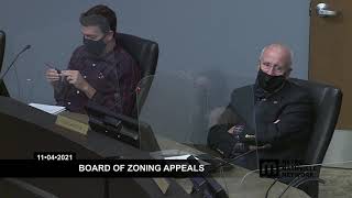 11/04/21 Board of Zoning Appeals 11/04/21 Board of Zoning Appeals