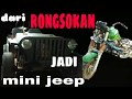 Mini Jeep dari Rongsokan Motor Roda  3