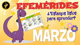 🌷 Efemérides de Marzo para Niños | Primavera y Natalicio de Juárez