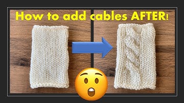 How to knit afterthought cables | Knooking Crochet | Knitting hack | Addi Sentro machine ideas