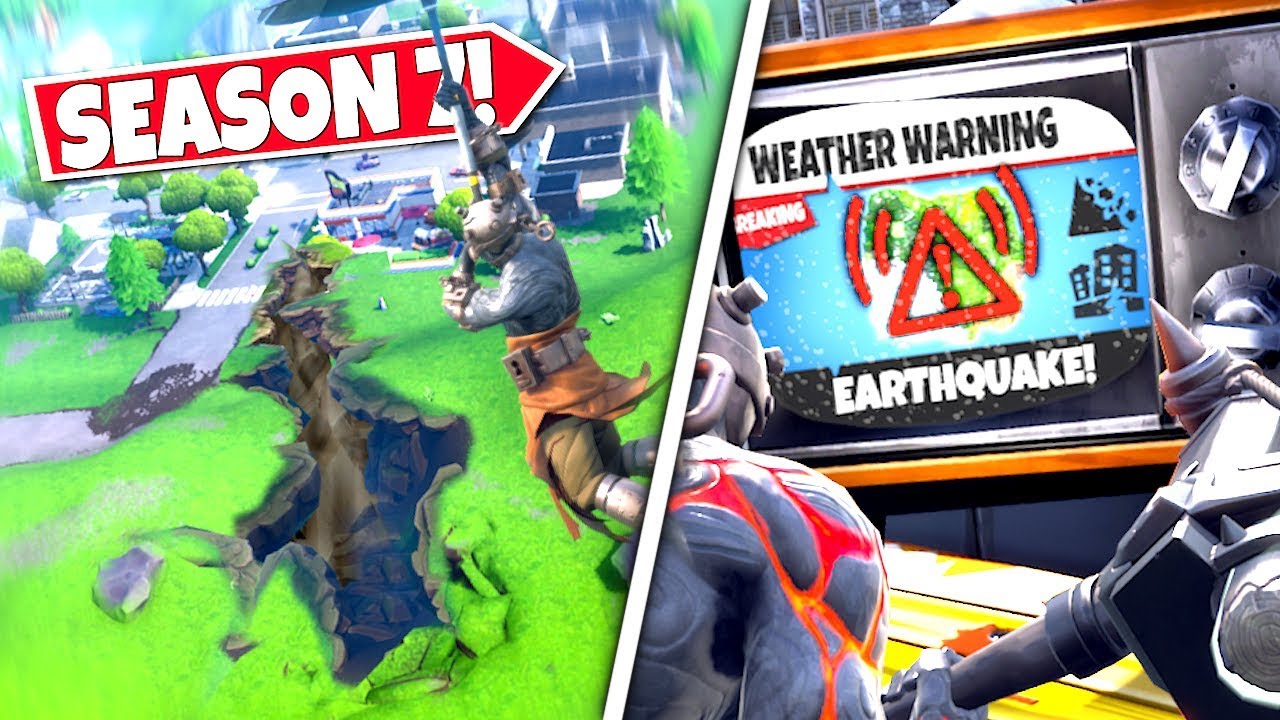 new major earthquake splitting as epic games releases its next warning season 7 update br - epic games fortnite maj