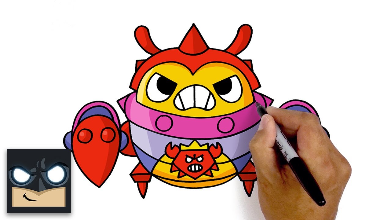 How To Draw King Crab Tick Brawl Stars Youtube - bild von tick wenn man ihn zieht brawl stars