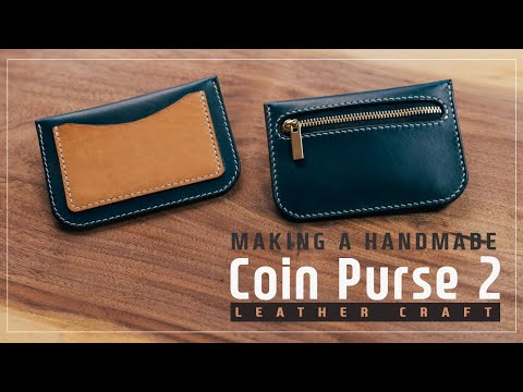 Leather Coin purse 2 / 동전 카드지갑 2 / Leather craft PDF / 가죽공예 패턴 / ASMR