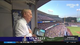 Friends and family gather at funeral mass for Vin Scully