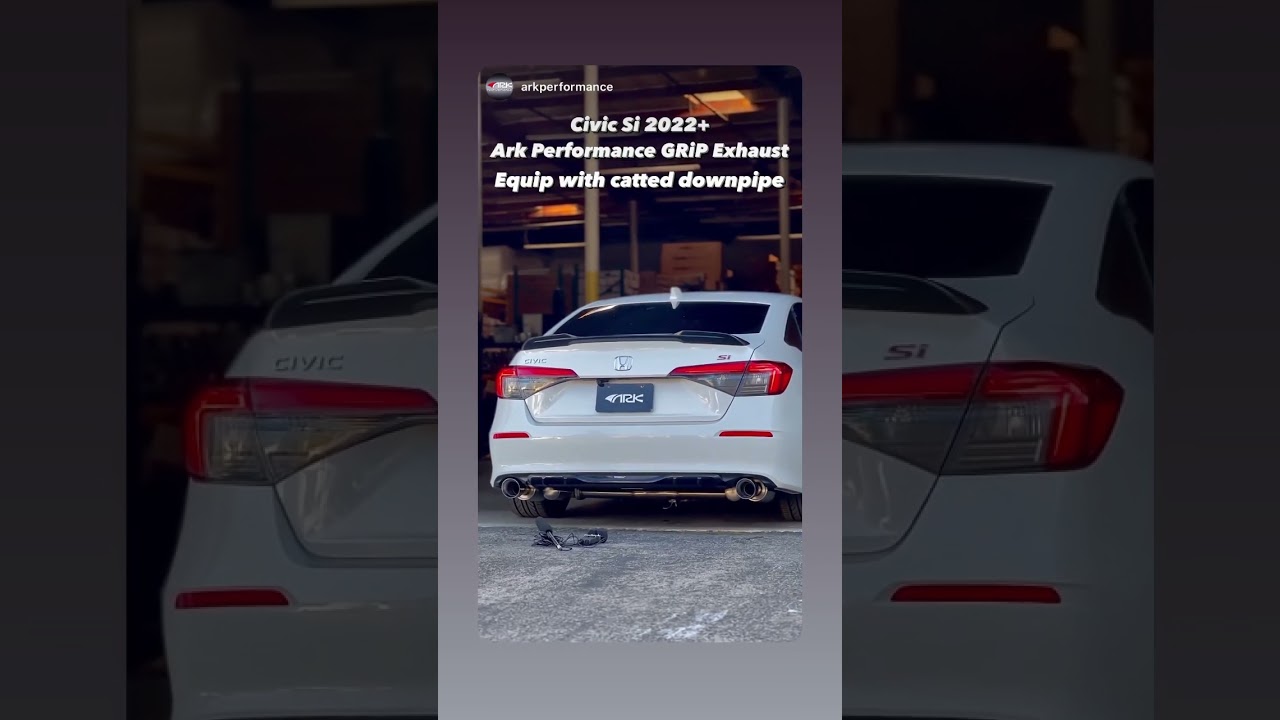 Ark Performance GRiP exhaust + catted downpipe on a 2022 honda civic si