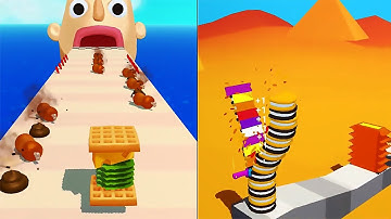 Sandwich Runner VE Slice it all Game in All Big Levels Pro Gameplay Andriod,IOS Walkthrough