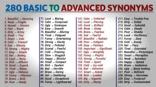 LEARN 100 IELTS Synonyms in 4 minutes | Advanced English Vocabulary