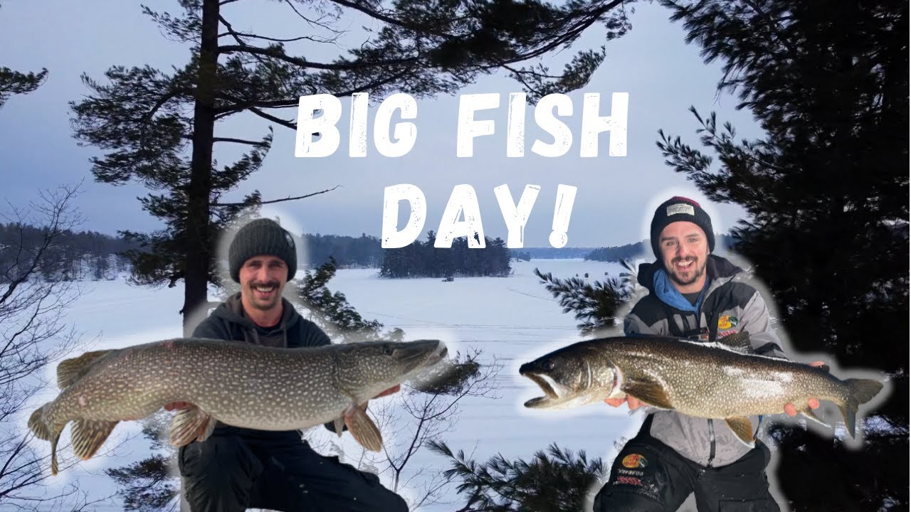 Georgian Bay Ice Fishing BIG FISH after BIG FISH! 