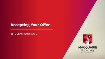 eStudent Tutorial 02 – Accepting Your Offer