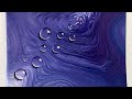 #066 Acrylic Ring Pour with waterdroplets - painting tutorial