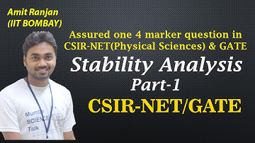STABILITY ANALYSIS for CSIR-NET/GATE/JEST etc || Part-1 || Akacademy