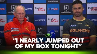 Chirpy Bennett in awe of Nicholls try | Dolphins Press Conference | Fox League