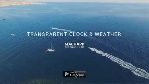 Transparent clock & weather 2018